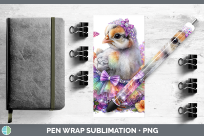 Guinea Hen Pen Wrap Farm Rainbow Summer Sublimation Pen Desi