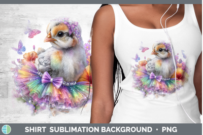 Guinea Hen Shirt Farm Rainbow Summer Sublimation Background