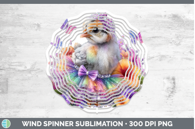 Guinea Hen Wind Spinner Farm Rainbow Summer Sublimation Spin