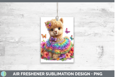 Alpaca Air Freshener Farm Rainbow Summer Sublimation Car Sce