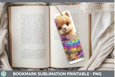 Alpaca Bookmark Farm Rainbow Summer Sublimation Printable De