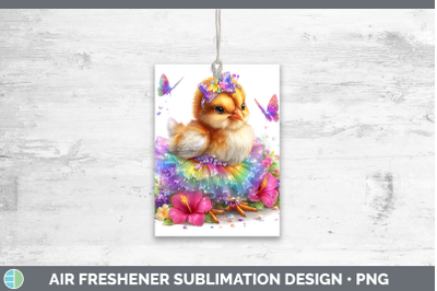 Chicken Air Freshener Farm Rainbow Summer Sublimation Car Sc