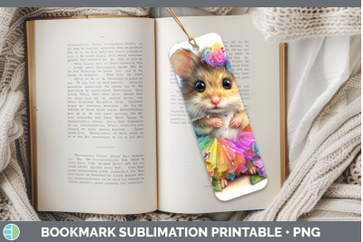 Mouse Bookmark Farm Rainbow Summer Sublimation Printable Des