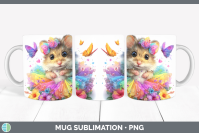 Mouse Mug Wrap Farm Rainbow Summer Sublimation Coffee Cup De