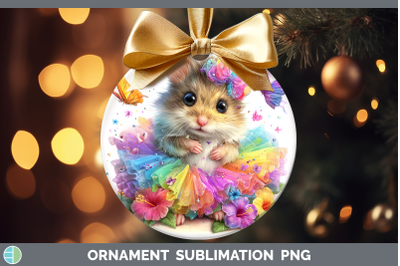 Mouse Ornament Farm Rainbow Summer Sublimation Bauble Design