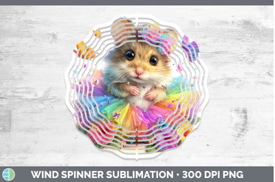 Mouse Wind Spinner Farm Rainbow Summer Sublimation Spinner D