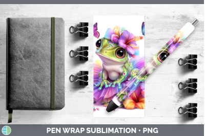 Bullfrog Pen Wrap Farm Rainbow Summer Sublimation Pen Design