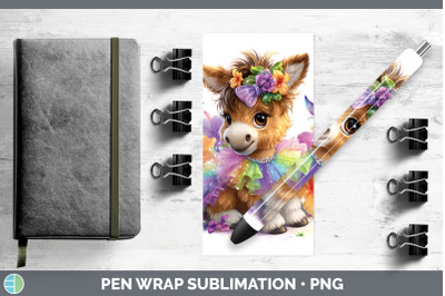 Mule Pen Wrap Farm Rainbow Summer Sublimation Pen Designs