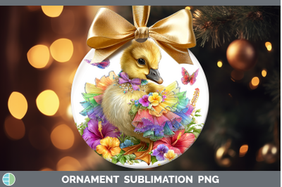 Goose Ornament Farm Rainbow Summer Sublimation Bauble Design