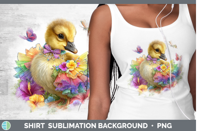 Goose Shirt Farm Rainbow Summer Sublimation Background Desig