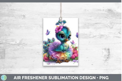 Peacock Air Freshener Farm Rainbow Summer Sublimation Car Sc