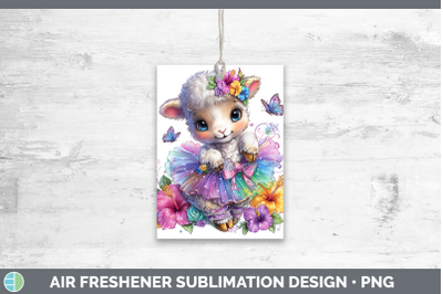 Sheep Air Freshener Farm Rainbow Summer Sublimation Car Scen