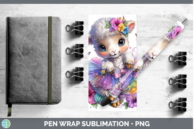 Sheep Pen Wrap Farm Rainbow Summer Sublimation Pen Designs