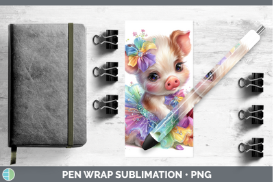 Pig Pen Wrap Farm Rainbow Summer Sublimation Pen Designs