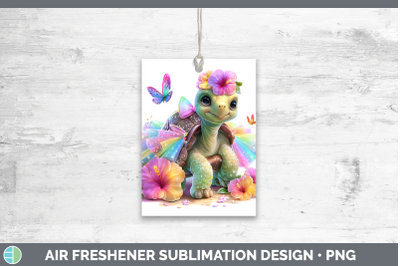 Tortoise Air Freshener Farm Rainbow Summer Sublimation Car S