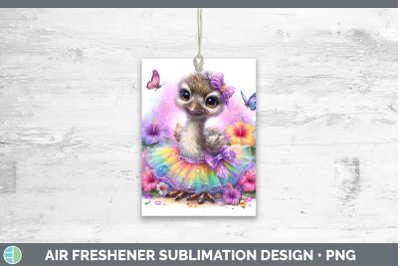Emu Air Freshener Farm Rainbow Summer Sublimation Car Scent