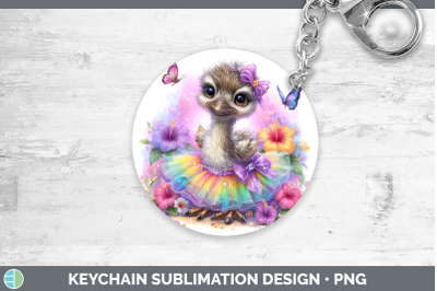 Emu Keychain Farm Rainbow Summer Sublimation Keyring Designs