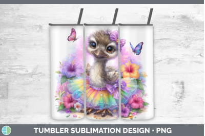 Emu Tumbler Farm Rainbow Summer Sublimation 20 oz Skinny Tum