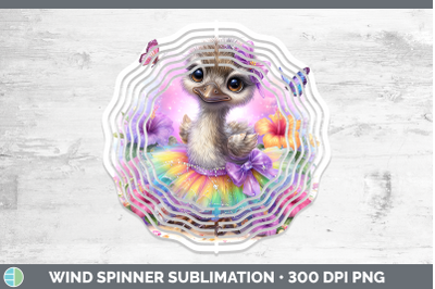 Emu Wind Spinner Farm Rainbow Summer Sublimation Spinner Des