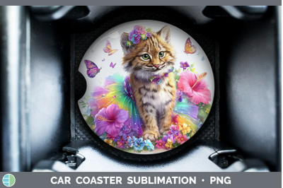 Andean Mountain Cat Car Coaster Wild Cats Rainbow Summer Sub