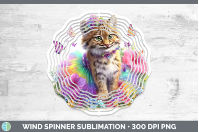 Andean Mountain Cat Wind Spinner Wild Cats Rainbow Summer Su