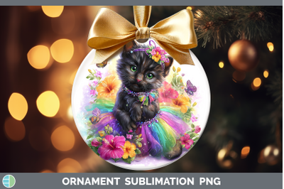 Black Panther Ornament Wild Cats Rainbow Summer Sublimation
