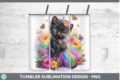 Black Panther Tumbler Wild Cats Rainbow Summer Sublimation 2