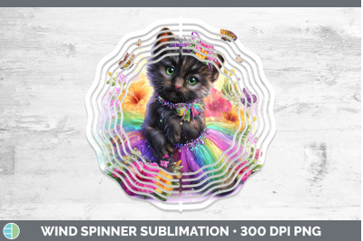 Black Panther Wind Spinner Wild Cats Rainbow Summer Sublimat