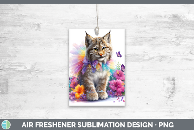Canada Lynx Air Freshener Wild Cats Rainbow Summer Sublimati