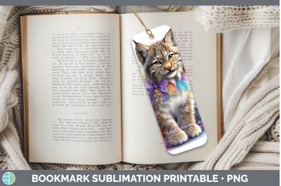 Canada Lynx Bookmark Wild Cats Rainbow Summer Sublimation Pr