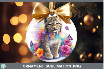 Canada Lynx Ornament Wild Cats Rainbow Summer Sublimation Ba