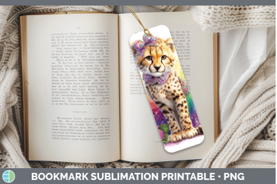 Cheetah Bookmark Wild Cats Rainbow Summer Sublimation Printa