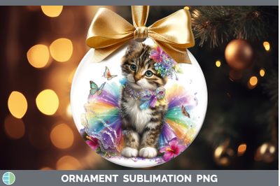 European Wildcat Ornament Wild Cats Rainbow Summer Sublimati