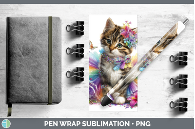 European Wildcat Pen Wrap Wild Cats Rainbow Summer Sublimati