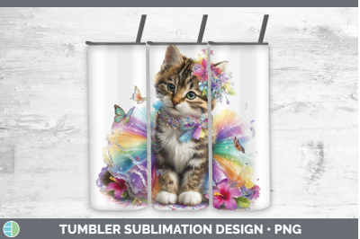 European Wildcat Tumbler Wild Cats Rainbow Summer Sublimatio