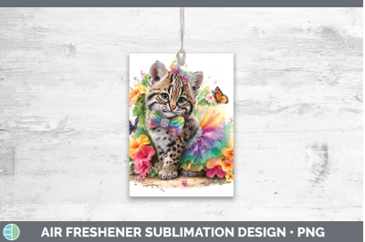 Geoffroys Cat Air Freshener Wild Cats Rainbow Summer Sublima