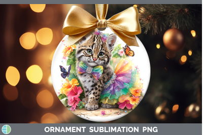 Geoffroys Cat Ornament Wild Cats Rainbow Summer Sublimation