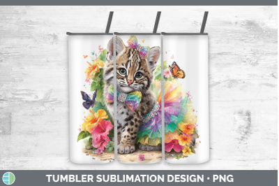 Geoffroys Cat Tumbler Wild Cats Rainbow Summer Sublimation 2