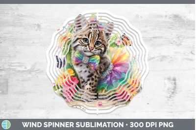 Geoffroys Cat Wind Spinner Wild Cats Rainbow Summer Sublimat