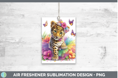 Jaguar Air Freshener Wild Cats Rainbow Summer Sublimation Ca
