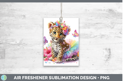 Leopard Air Freshener Wild Cats Rainbow Summer Sublimation C