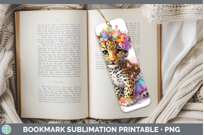 Leopard Bookmark Wild Cats Rainbow Summer Sublimation Printa