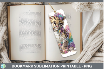 Leopard Clouded Bookmark Wild Cats Rainbow Summer Sublimatio