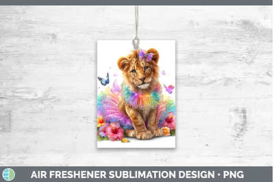 Lion Air Freshener Wild Cats Rainbow Summer Sublimation Car