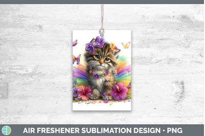 Pallas Cat Air Freshener Wild Cats Rainbow Summer Sublimatio