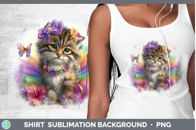 Pallas Cat Shirt Wild Cats Rainbow Summer Sublimation Backgr