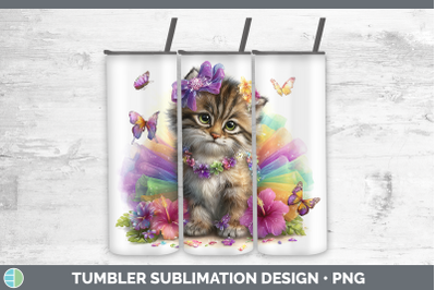 Pallas Cat Tumbler Wild Cats Rainbow Summer Sublimation 20 o