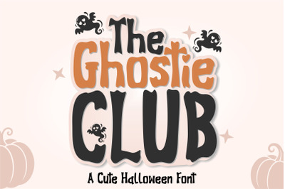 The Ghostie Club | Cute Halloween Font