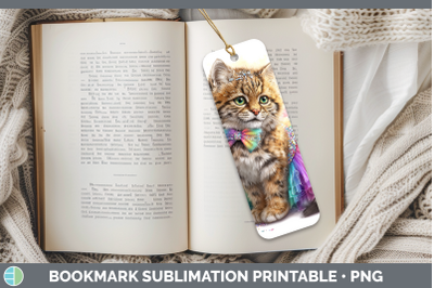Pampas Cat Bookmark Wild Cats Rainbow Summer Sublimation Pri