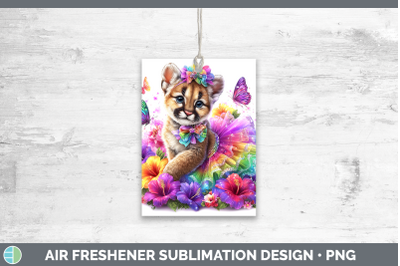 Puma Concolor Air Freshener Wild Cats Rainbow Summer Sublima